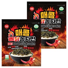 바다모아 매콤불닭돌자반, 2개, 50g