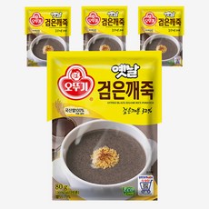 OTTOGI 不倒翁 黑芝麻粥即食調理包, 80g, 4包