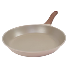 Kitchen-Art Bon 木柄鑽石塗層平底鍋 淡粉色, 28cm, 1個