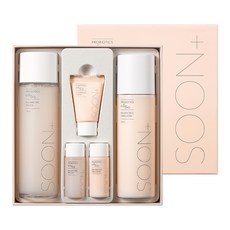 SOON+ pH5.5弱酸性平衡保養化妝水 150ml+平衡乳液 150ml+泡沫洗面乳 10ml+平衡化妝水 15ml+平衡乳液 15ml, 1套