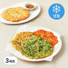 쿡생 아르미 해물파전 + 부추전 + 김치전 + 궁중녹두전 모듬통전 세트 (냉동), 600g, 3세트