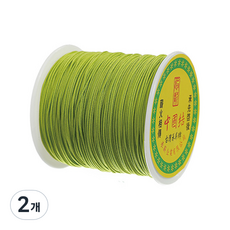 나일론 매듭실 실팔찌 만들기 0.8mm, Olive, 2개