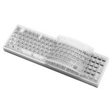 COX XM108 有線鍵盤, 透明白, 製造商軸