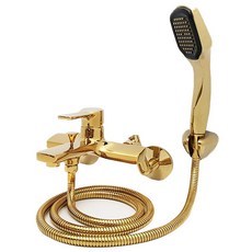 優質扭轉蓮蓬頭水龍頭水龍頭 DS 金色, 1套