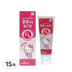 HELLO KITTY Hello kitty孩童用牙膏 草莓味, 80g, 15個