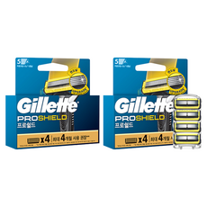 Gillette 吉列 ProShield鋒護系列刮鬍刀頭, 4入, 2組