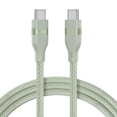 ANKER USB-C to USB-C 編織充電線, 1.8m, 綠色, 1個