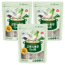 해표 고랭지통무 다시팩, 150g, 3개
