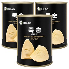 JIULAO 半切竹筍罐頭, 3個, 552g