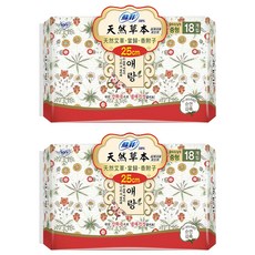 SOFY 蘇菲 天然草本衛生棉, 25cm, 18片, 2包