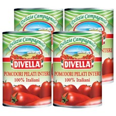 디벨라 홀토마토 통조림, 400g, 4개