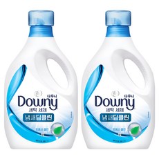 다우니 냄새 딥클린 프레시 클린 세탁세제 본품, 1.9L, 2개
