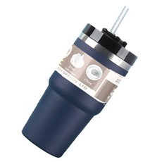 워터하마 대용량 스탠 보온 보냉 텀블러, 네이비, 590ml, 1개