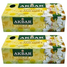 AKBAR 阿克巴 洋甘菊茶包, 1.25g, 100包, 2盒