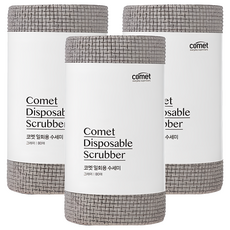 comet 拋棄式菜瓜布, 灰色, 3捲, 80個