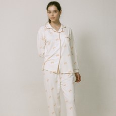 안나앤코 여성용 걸리쉬 긴팔 잠옷 파자마 홈웨어