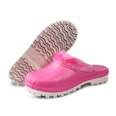 SUPERCOMET 防滑EVA多功能刷絨拖鞋 WT778, 粉色的, 240