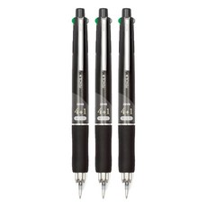 JAVAPEN Jet 4+1 多功能筆 0.7mm, 黑色, 3個