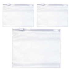 TANPOPO 拉鍊袋 pvc材質 透明收納袋 文具收納 旅行收納, 3入, 1入, 8*11cm