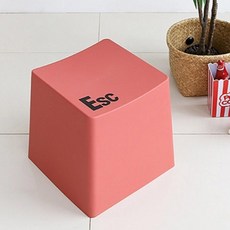 슐 키캡 인테리어 포인트 수납 스툴 4p, 핑크