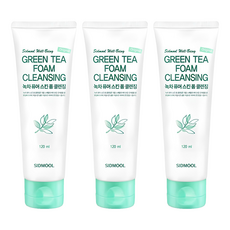 SIDMOOL 綠茶泡沫洗面乳, 120ml, 3條