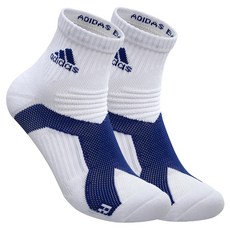 adidas 愛迪達 wucht P5.1 極致高機能短筒運動襪, 白色 + 藍色