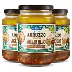 폰타나 아브루초 피칸테 알리오올리오 파스타소스, 430g, 3개