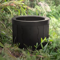 아이두젠 캠핑용 간이 접이식 PVC 토일렛박스, 블랙, 1개