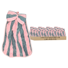 Little Pink Rabbit 粉彩小兔 掛式蝴蝶擦手巾 330 x 260 x 20mm 顏色隨機出貨, 12條, 1組