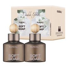 KUNDAL 昆黛爾 車用香氛組 擴香瓶 75ml 2入+木球擴香棒 2支, 溫和皂香, 1組