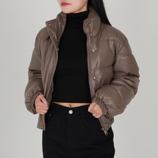 닷이프 여성용 시크 무광 숏 패딩