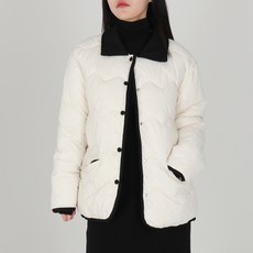 닷이프 여성용 러블리 카라 패딩 자켓