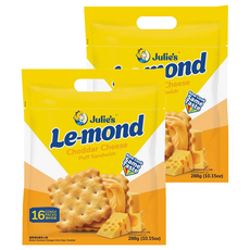 Julie's 茱蒂絲 雷蒙德起士夾心餅 酥脆餅乾 濃郁乳酪內餡 手提包裝 馬來西亞原裝進口, 288g, 2袋