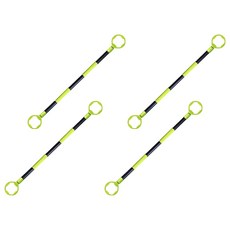 彩色交通錐 超級交通錐 橡膠交通錐 交通錐掛架, 4個, 螢光