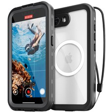 SINJIMORU MagSafe 全包覆 360度 Water-lock 防水殼 手機防水袋, iPhone 16e, 1個