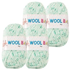 Wool Baby 編織線, 2618 薄荷混色, 4個