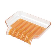 새드리 물 잘빠지는 비누받침, 오렌지, 1개