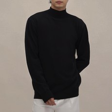 Elsso Homme 男士大尺碼嫘縈半高領彈性毛衣