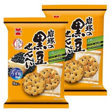 岩塚製菓 黑豆米果, 135g, 2包