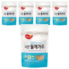 햇님마을 껍질벗긴 국산 들깨가루, 100g, 5개