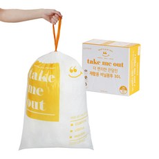 Nature Living 抽繩塑膠袋 100入, 1個, 30L