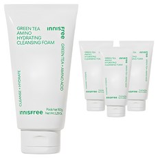 INNISFREE 綠茶保濕胺基酸泡沫潔面乳, 150g, 4條