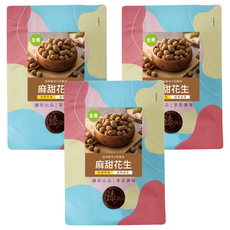 臻御行 麻甜花生, 3個, 300g