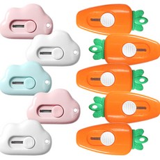 미니 구름 커터칼 5p + 미니 당근 커터칼 5p 세트, 랜덤발송(미니 구름 커터칼), 1세트
