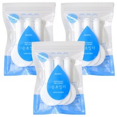 atojet 開關淋浴補充過濾器套件頭部 3 件 + 主體 3 件套裝, 3個, 無香味