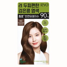 려 두피편한 검은콩 염색제 120g, 6.0 브라운, 1개