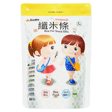 玉山碾米 纖米條 芝麻口味 無麩質 100%糙米 無防腐劑 即時點心, 60g, 1包