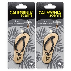 CALIFORNIA scents 涼鞋款懸掛式芳香劑, 2個, 冰爽香