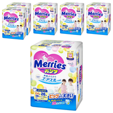 Merries 妙而舒 日本境內版 妙兒褲/尿布, XXL, 156片
