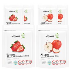 내아이애 동결건조 과일칩 딸기 12g x 3p + 사과 12g x 3p, 딸기, 사과, 1세트